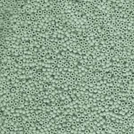15/0 Miyuki Seed Beads - Matte Seafoam Luster - 7.8gm