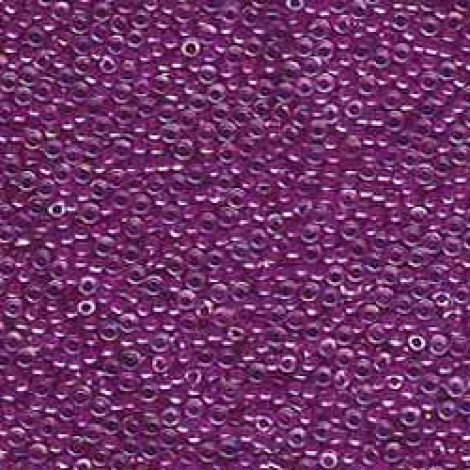 15/0 Miyuki Seed Beads - Lined Lilac AB