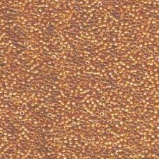 15/0 Miyuki Seed Beads - Goldenrod Lined Topaz AB - 12.5gm