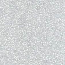 15/0 Miyuki Seed Beads - White Lined Crystal AB