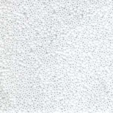 15/0 Miyuki Seed Beads - Opaque White