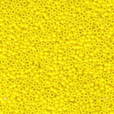 15/0 Miyuki Seed Beads - Opaque Yellow 