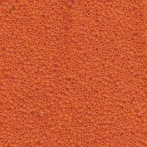 15/0 Miyuki Seed Beads - Opaque Orange