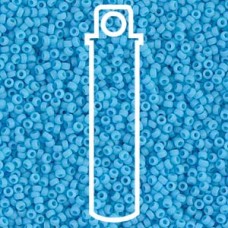 11/0 Miyuki Seed Beads - Matte Opaque Turquoise Blue - 24gm