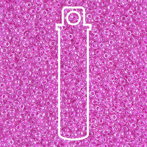 15/0 Miyuki Beads - Luminous Hot Magenta - 8.2gm 15/0 Miyuki Beads - Luminous Hot Magenta - 8.2gm