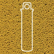 15/0 Miyuki Seed Beads - Duracoat Opaque Dyed Light Olive - 8.2gm