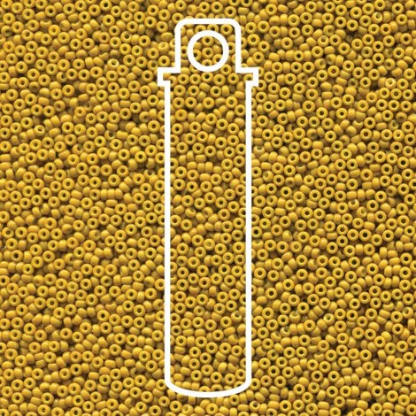 15/0 Miyuki Seed Beads - Duracoat Opaque Dyed Light Olive - 8.2gm 15/0 Miyuki Seed Beads - Duracoat Opaque Dyed Light Olive - 8.2gm