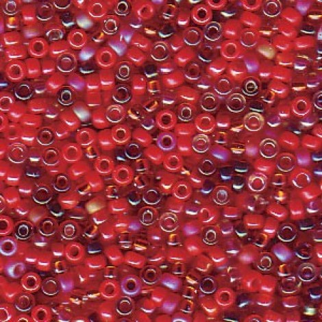 15/0 Miyuki Seed Beads - Red Mix - 12.5gm