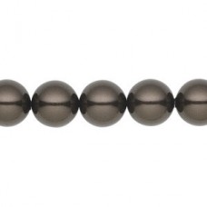 10mm Swarovski 5810 Crystal Pearls - Deep Brown - Pack of 10