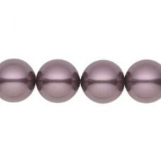 8mm Crystal Passions® 5810 Crystal Pearls - Burgundy - Pack of 10