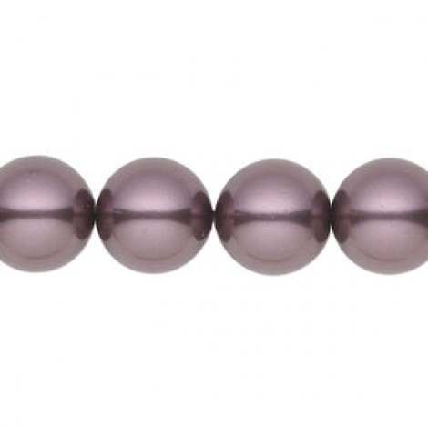 8mm Crystal Passions® 5810 Crystal Pearls - Burgundy - Pack of 10