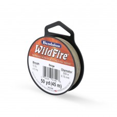 .006" (0.15mm) 10lb Wildfire Beading Thread - Beige - 50yd (45m)