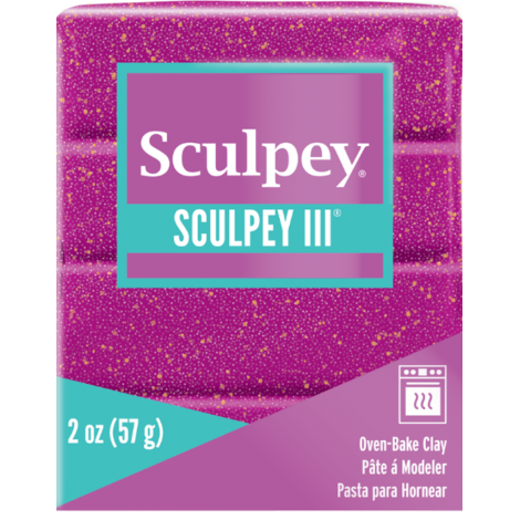 Sculpey III Accents Polymer Clay - 57g - Violet Glitter