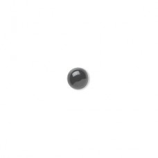 5mm Black Onyx Round Cabochons - Pack of 2