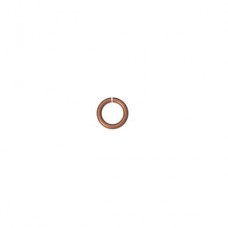 6mm 20ga Antique Copper Plated Brass Open Jumprings - Pack of 50