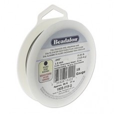 18ga Beadalon Round 316L Stainless Steel Wrapping Wire - 1/4lb