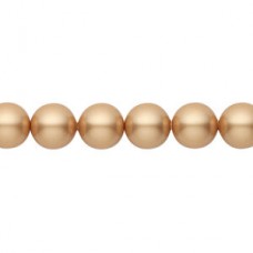 8mm Crystal Passions® Crystal Pearls - Vintage Gold - Pack of 10
