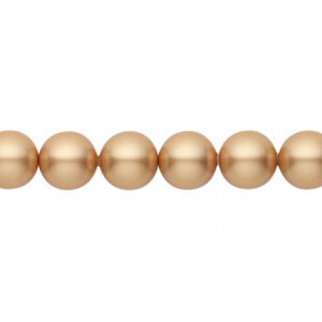 8mm Crystal Passions® Crystal Pearls - Vintage Gold - Pack of 10