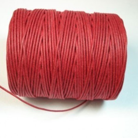 2mm Red Waxed Supreme Cotton Cord