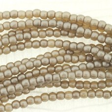 2mm Czech Glass Round Pearls - Brown Sugar - Pack of 100