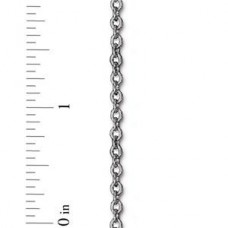 4x2.5mm TierraCast Brass Cable Chain - Ant Fine Silver Plated - Per metre
