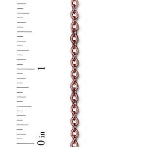 4x2.5mm TierraCast Brass Cable Chain - Ant Copper Plated - Per metre