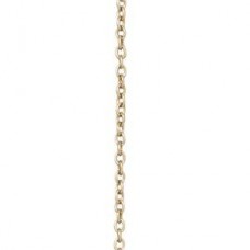 1.25mm TierraCast Cable Chain - Antique 24K Gold Plated