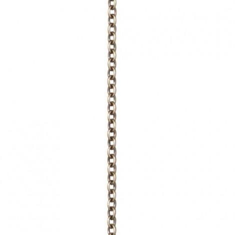 1.25mm TierraCast Cable Chain - Brass Oxide