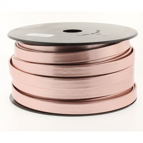 10mm Flat European Leather Cord - Matte Pearl Pink
