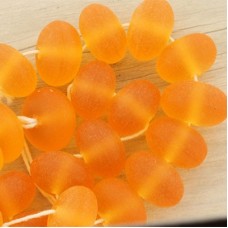 19mm Large Resin Rondelle Beads - Orange