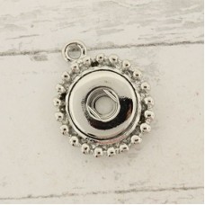 18x22mm Silver Pl Pendant to suit 12mm Noosa Style Snaps