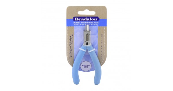 Beadalon Flachrundzange Für Schmuckherstellung – 14,6 Cm | Gebogene Spitzen, Komfortgriffe | Perfekt Für Draht & Ringe