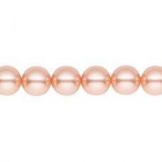 6mm Swarovski Crystal Pearls - Rose Peach - Pack of 10