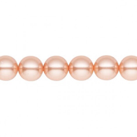8mm Swarovski Crystal Pearls - Rose Peach - Pack of 10 8mm Swarovski Crystal Pearls - Rose Peach - Pack of 10