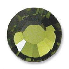 6.4mm SS30 Swarovski Crystal Flatbacks - Olivine - Pack of 12