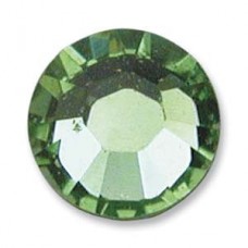 6.4mm SS30 Swarovski Crystal Flatbacks - Peridot - Pack of 12