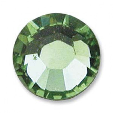 6.4mm SS30 Swarovski Crystal Flatbacks - Peridot - Pack of 12