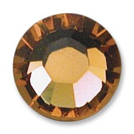 6.4mm SS30 Swarovski Crystal Flatbacks - Topaz - Pack of 12 6.4mm SS30 Swarovski Crystal Flatbacks - Topaz - Pack of 12