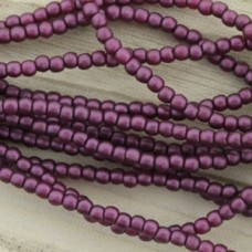 2mm Czech Glass Round Pearls - Purple Velvet - Pack of 100