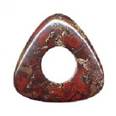 40mm Poppy Jasper Trillion Donut - Each