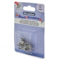 Beadalon Small Stainless Steel Bead Stoppers - Pack of 8
