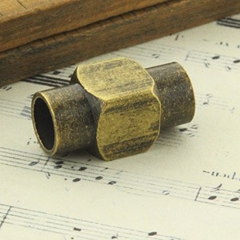 16x8mm (6mm ID) Ant Brass Magnetic Clasp - Each