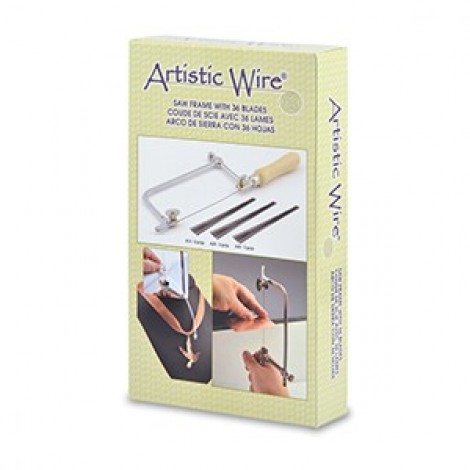 Artistic Wire Jewellers Saw Frame with 36 Blades