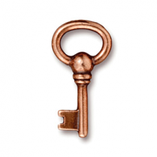 20mm TierraCast Oval Key - Antique Copper