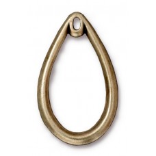 34x20mm TierraCast Teardrop Pendant - Brass Oxide - Pack of 2