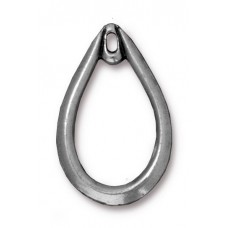 28x18mm TierraCast Teardrop Charms - Antique Pewter - Pack of 2