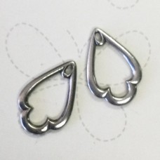 24x16mm TierraCast Trefoil Drop - Antique Pewter - Pack of 2