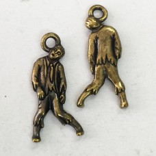 26x12mm TierraCast Zombie Charms - Brass Oxide - Pack of 2