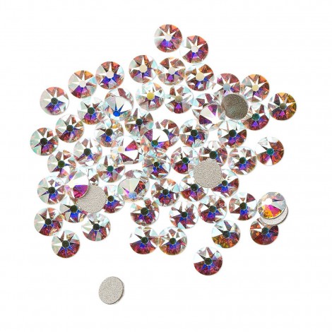 3-3.2mm SS12 Crystal Passions® Flatbacks - Crystal AB - Pack of 24 3-3.2mm SS12 Crystal Passions® Flatbacks - Crystal AB - Pack of 24