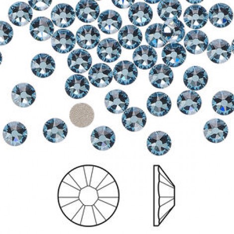 4.8mm SS20 Crystal Passions® Crystal Flatbacks - Aquamarine - Pack of 12 4.8mm SS20 Crystal Passions® Crystal Flatbacks - Aquamarine - Pack of 12
